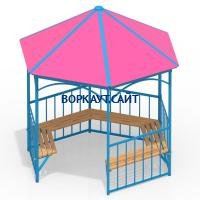 Беседка с лавками МАФ 4120 в Калининграде
