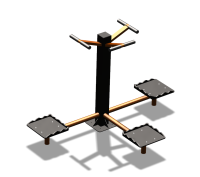 Уличный тренажер "Твистер тройной" УТ337 в Калининграде