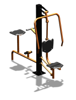 Уличный тренажер "Жим от груди Вело" УТ321 в Калининграде