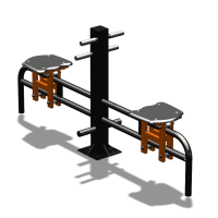 Уличный тренажер  "Каталка двойная"   УТ215 в Калининграде