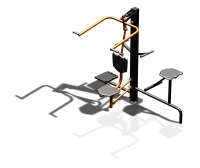 Уличный тренажер "Верхняя тяга Твистер стоя Твистер сидя" УТ336 в Калининграде