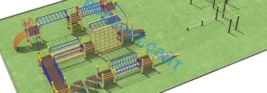 Проект спортплощадки с полосой препятствий в Калининграде