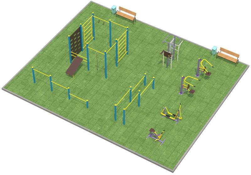 Проект спортплощадки 150 метров в Калининграде в Калининграде