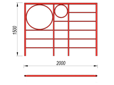 Шведская стенка с кольцами МАФ 3502 в Калининграде