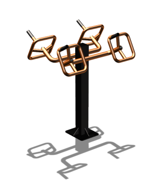 Уличный тренажер  "Штурвал двойной"  УТ201 в Калининграде