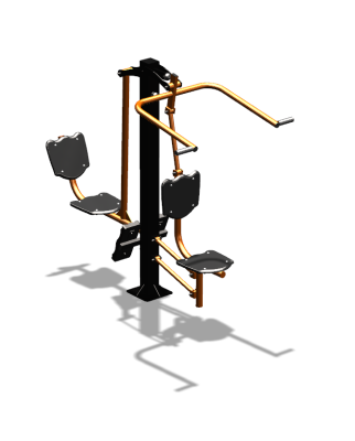 Уличный тренажер "Верхняя тяга Жим ногами" УТ322 в Калининграде