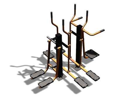 Уличный тренажер "Шпагат Маятник Лыжник двойной" УТ335 в Калининграде