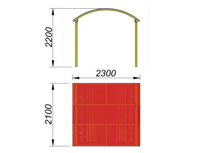Навес судейский МАФ 4004 в Калининграде