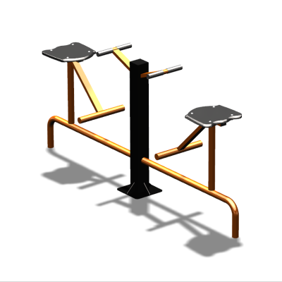 Уличный тренажер  "Твистер сидя двойной"   УТ216 в Калининграде