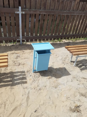 Урна с крышкой МАФ 1631 в Калининграде