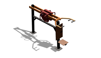 Силовой уличный тренажер  "Жим сидя"  УТ412 в Калининграде