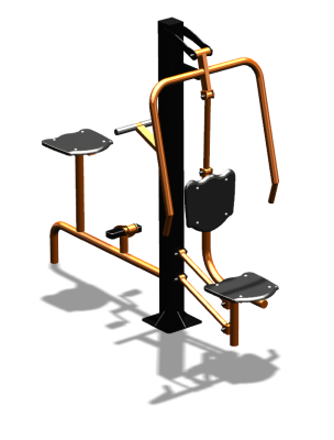 Уличный тренажер "Жим от груди Вело" УТ321 в Калининграде