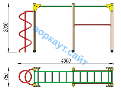 Детский спортивный комплекс ДСК 3104 в Калининграде