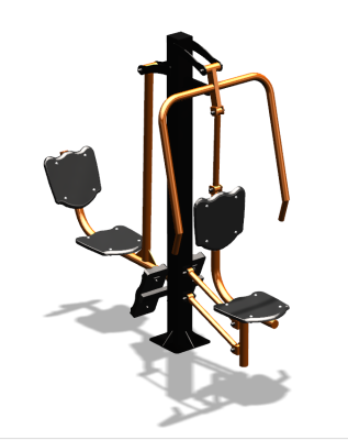 Уличный тренажер "Жим от груди Жим ногами" УТ304 в Калининграде