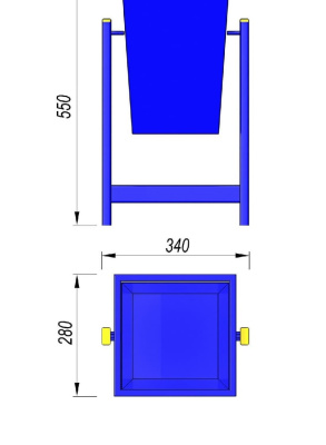 Урна МАФ 1630 в Калининграде