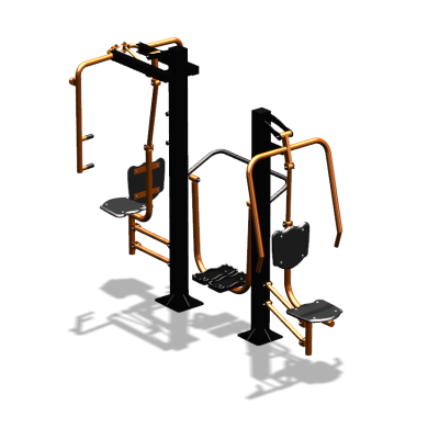 Уличный тренажер "Жим от себя Шагомер Баттерфляй" УТ303 в Калининграде