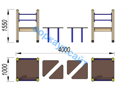 Детский спортивный комплекс Мостик ДСК 3114 в Калининграде