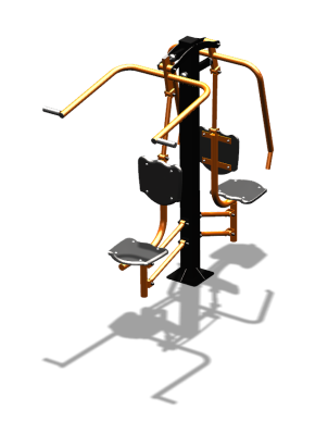 Уличный тренажер "Жим от груди Верхняя тяга" УТ314 в Калининграде