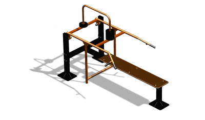 Силовой уличный тренажер  "Горизонтальный жим"  УТ402 в Калининграде