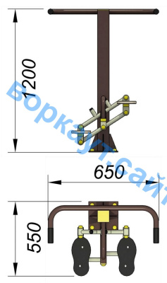 Уличный тренажер "Балансир" УТ 007 в Калининграде