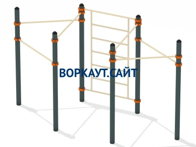 Воркаут турник разноуровневый с шведской стенкой ВС-25 в Калининграде