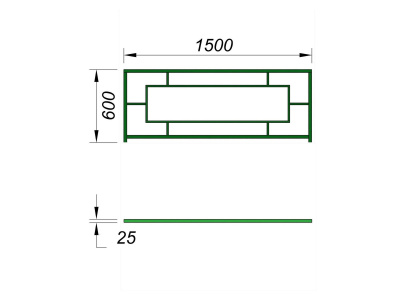 Ограждение площадки МАФ 5000 в Калининграде